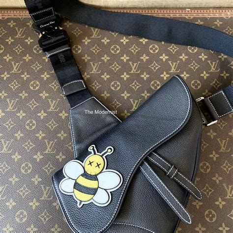 dior kaws saddle bag